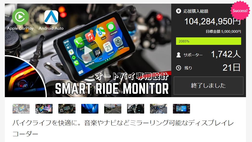 AIO-5 Lite Makuake 予約販売終了のお知らせ!16日で完売、1742人が支援、総支援金額1億円超え!