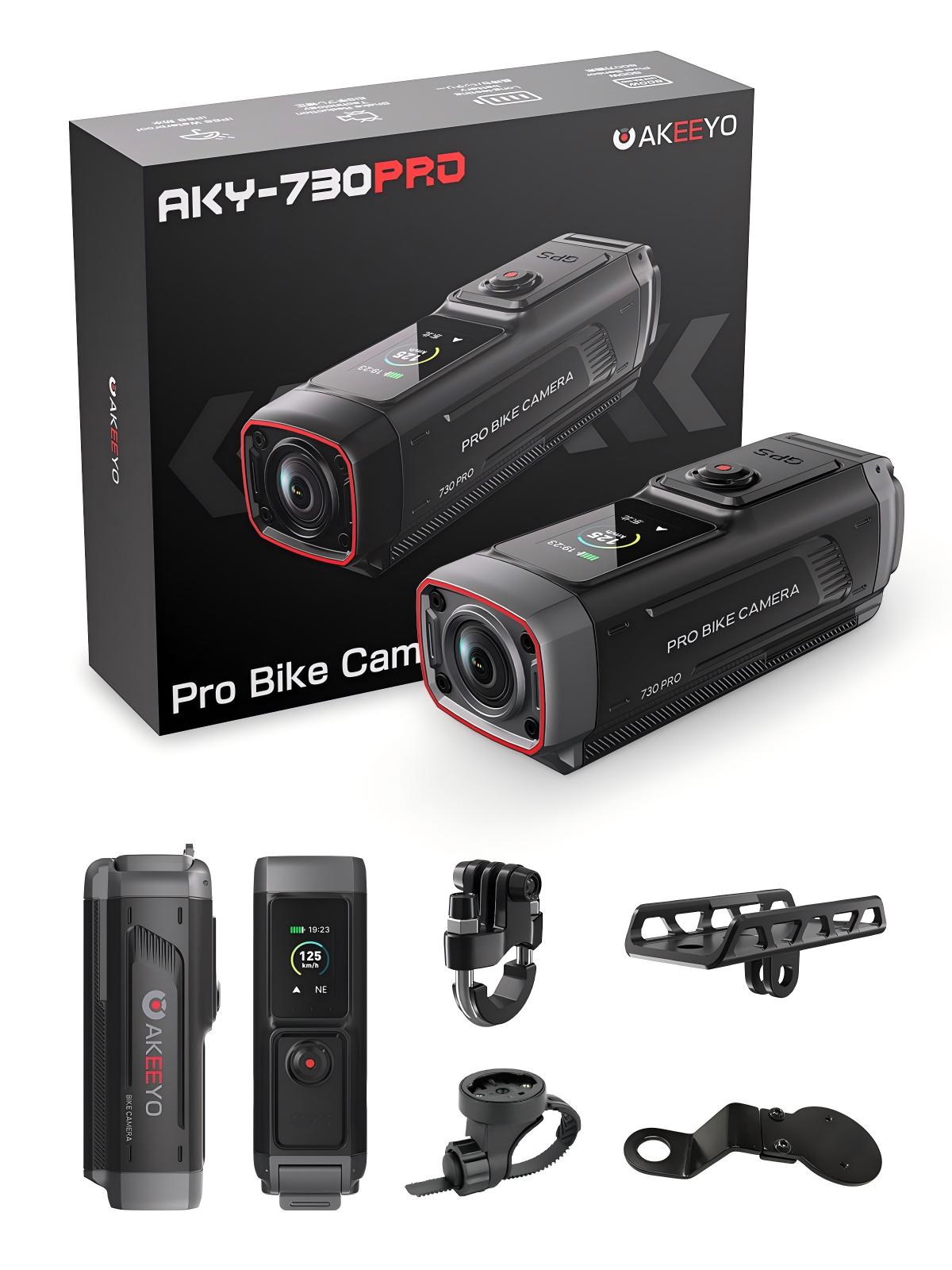 【モニター搭載】バイク・自転車用ドライブレコーダー Sony製レンズ採用 | AKY-730Pro