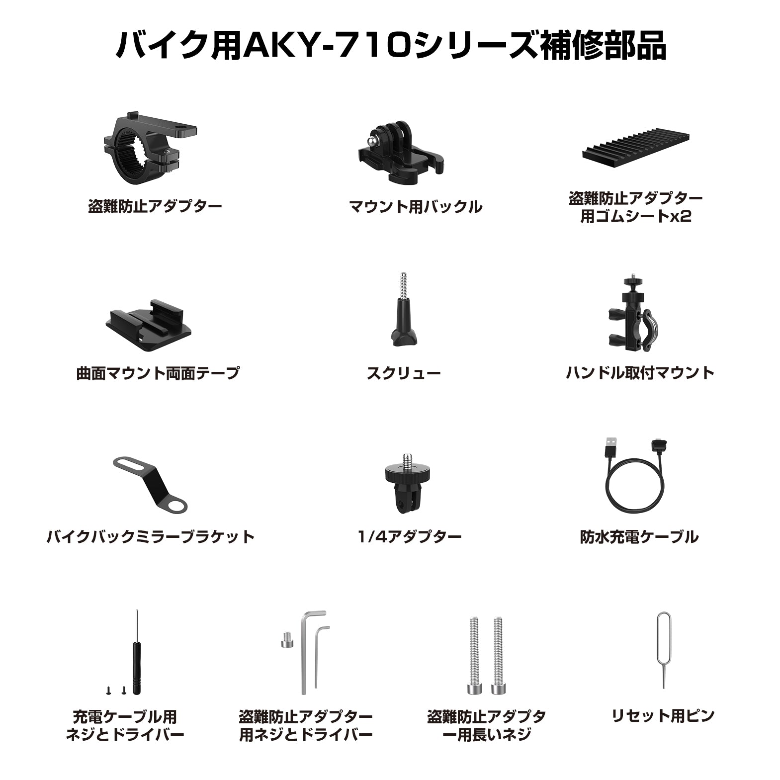 AKY-710pro製品用補修部品