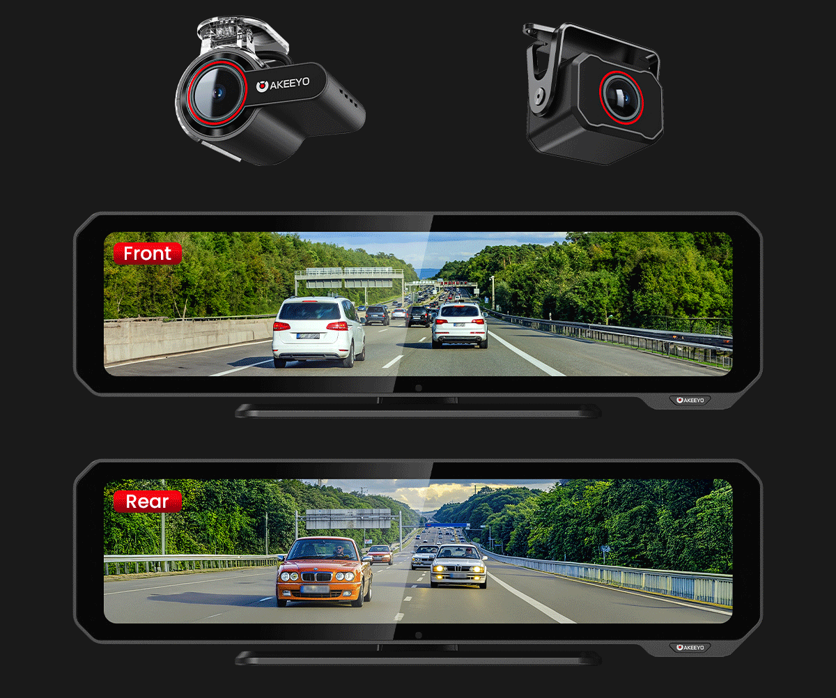 夜間走行の新常識!前後スーパーナイトビジョン搭載ドラレコ |AKY-NV-X2