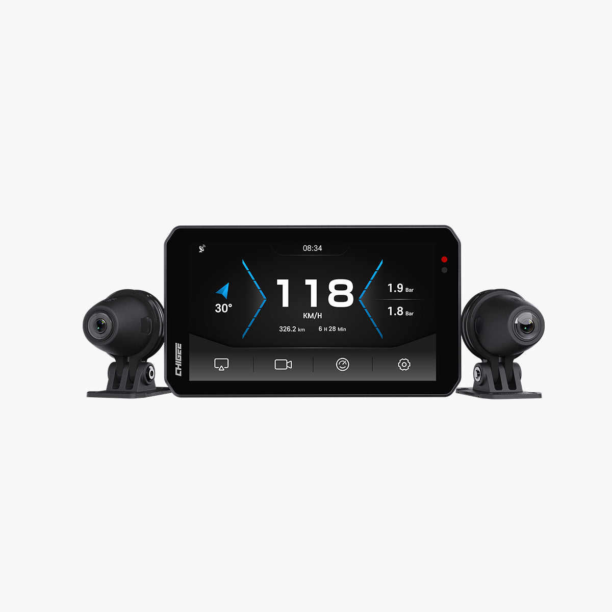 バイク専用スマートモニター|AIO-5 EVO CarPlay/Android Auto™対応