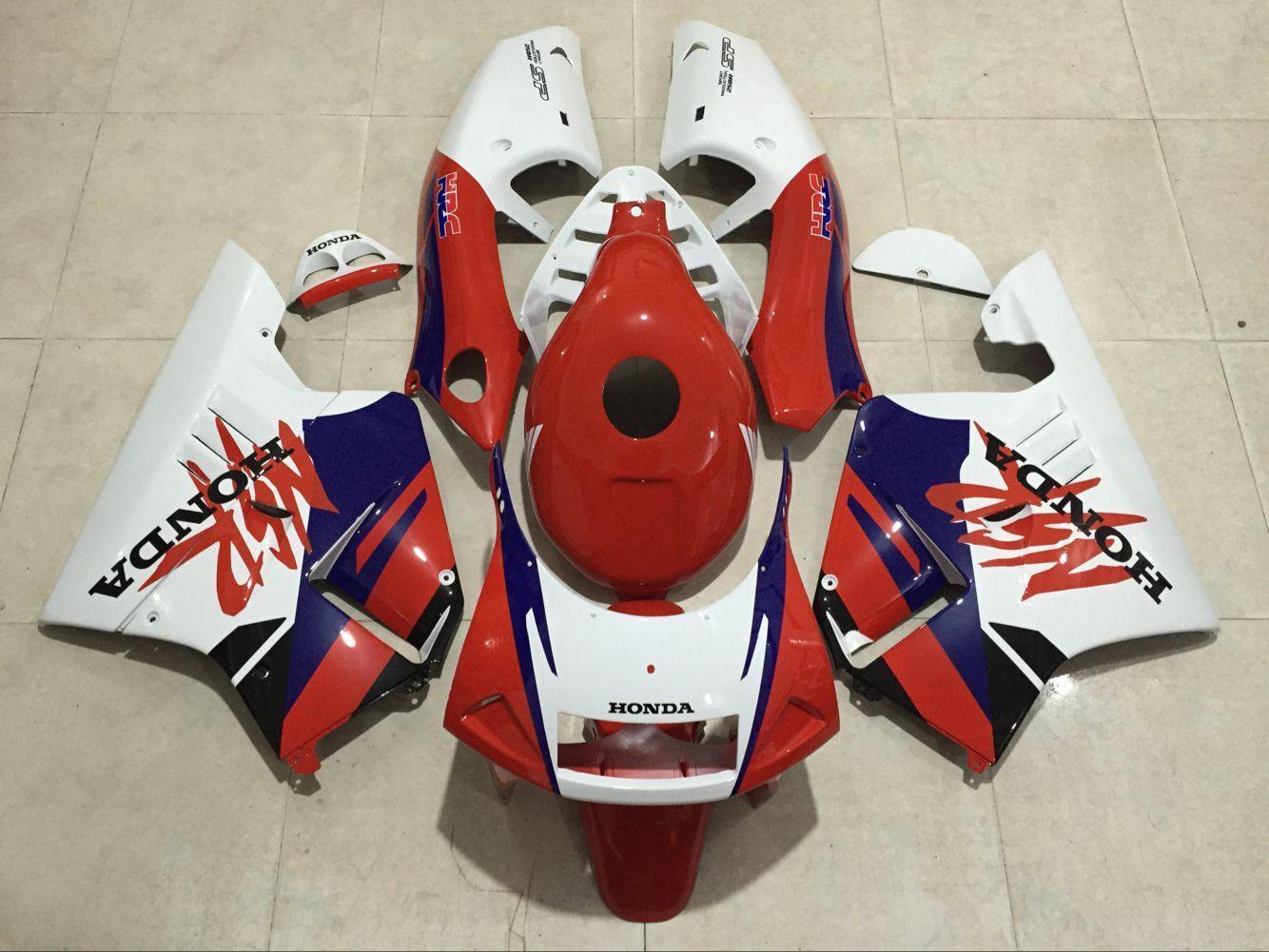 HONDA RS250 SP MC28 1996 外装カウル フルセット タンクカバー 透明風防スクリーンあり パーツ デカール 塗装済み - AKEEYO