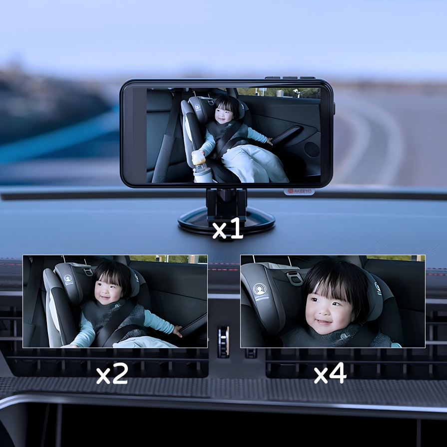 4倍ズーム機能&フル HD暗視機能、楽々！車内見守りモニター｜ Smile