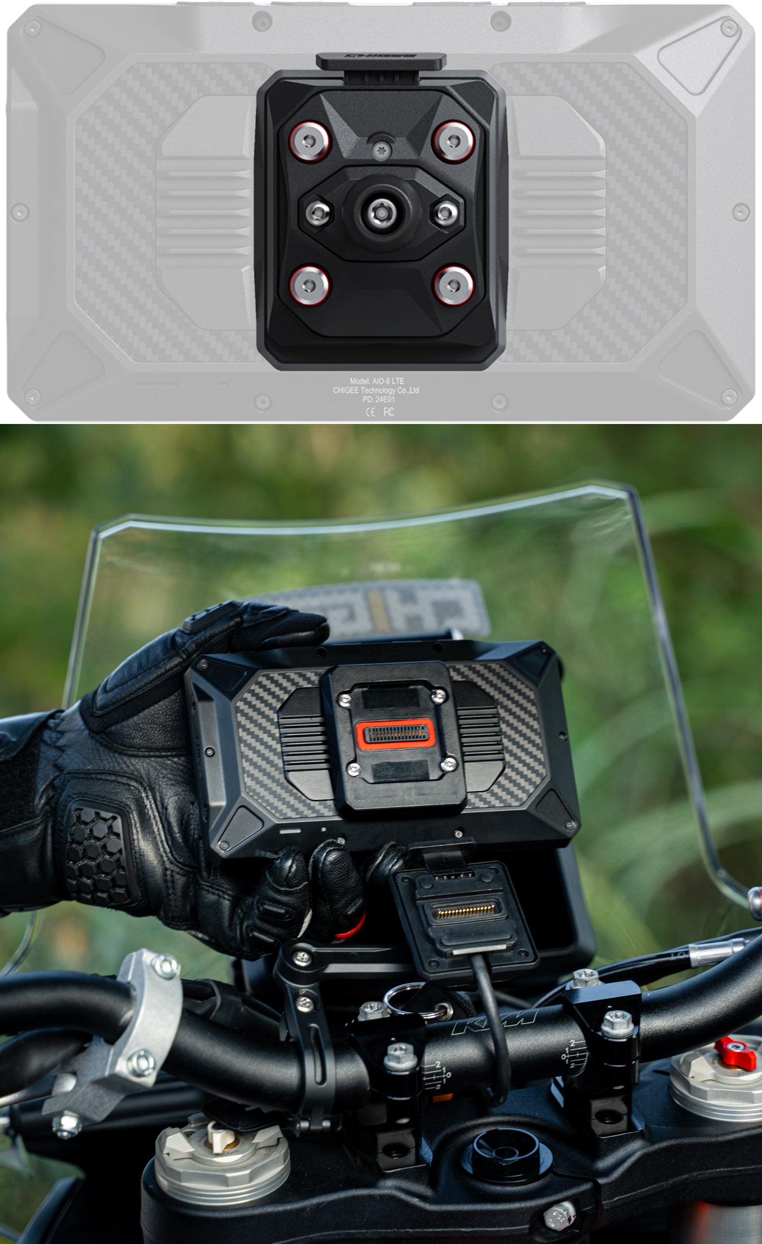 バイクナビの常識を覆す-AIO-6システム