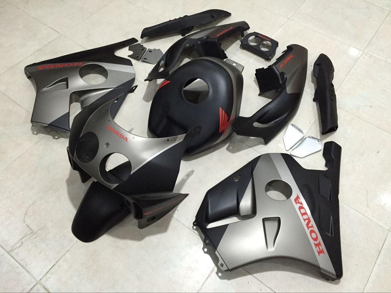 HONDA CBR 250RR MC22 1990 外装カウル フルセット タンクカバー 透明風防スクリーンあり パーツ デカール 塗装済み - AKEEYO