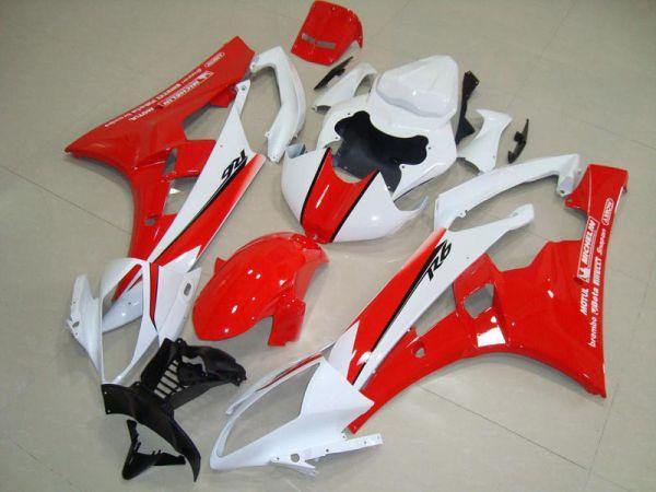 YAMAHA R6 2006 2007 外装カウル フルセット タンクカバー 透明風防スクリーンあり パーツ デカール 塗装済み - AKEEYO